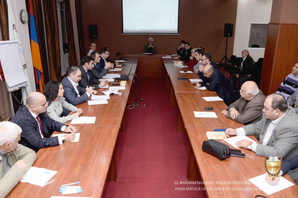The Drafts of the Judicial and Criminal Codes were discussed in the Chamber of Advocates The Drafts of the Judicial and Criminal Codes were discussed in the Chamber of Advocates